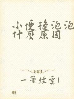 小便后泡泡多是什么原因