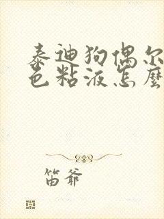 泰迪狗偶尔吐白色粘液怎么回事