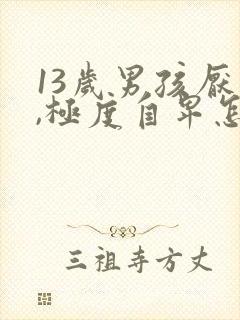 13岁男孩厌学,极度自卑怎么办