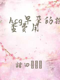 hcg早孕的检查费用