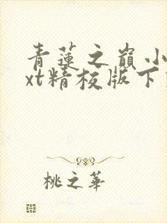 青莲之巅小说txt精校版下载