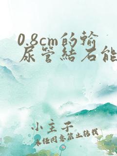 0.8cm的输尿管结石能排出嘛