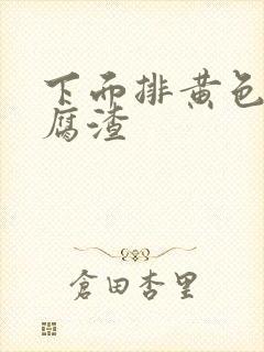 下面排黄色的豆腐渣