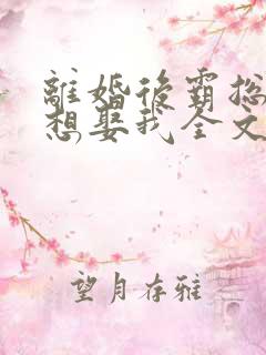 离婚后霸总天天想娶我全文免费阅读