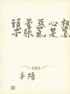 头晕恶心想吐肚子胀气是怎么回事