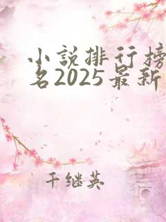 小说排行榜前十名2025最新