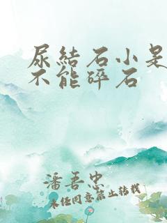 尿结石小是不是不能碎石