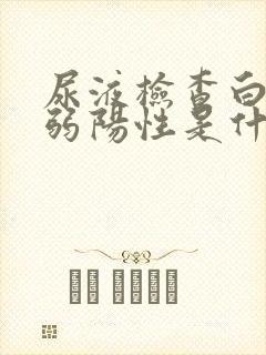 尿液检查白细胞弱阳性是什么原因