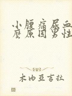 小腹痛尿血是什么原因男性