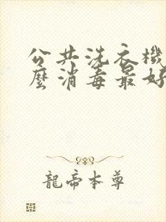 公共洗衣机用什么消毒最好