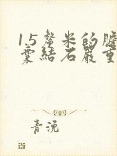 1.5厘米的胆囊结石严重吗