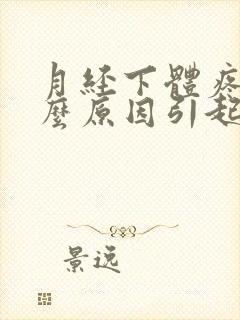 月经下体疼痛什么原因引起的