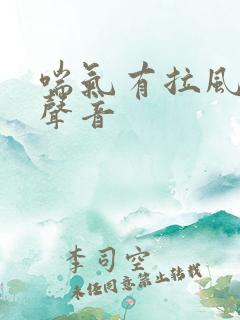 喘气有拉风箱的声音