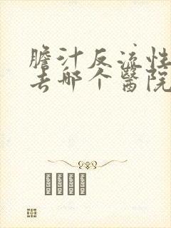 胆汁反流性胃炎去哪个医院好