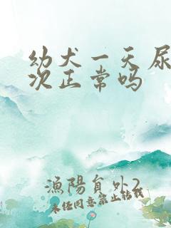 幼犬一天尿十多次正常吗