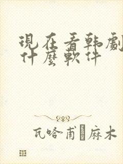 现在看韩剧都用什么软件