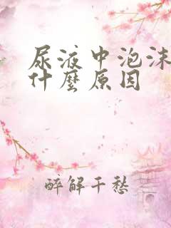 尿液中泡沫多是什么原因