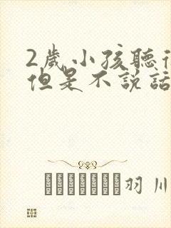 2岁小孩听得懂但是不说话