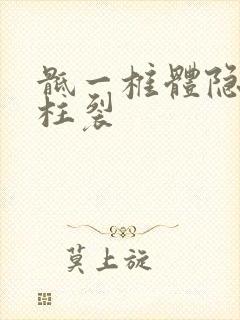 骶一椎体隐性脊柱裂