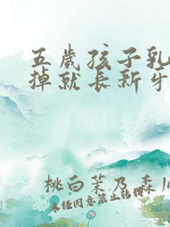 五岁孩子乳牙没掉就长新牙怎么办