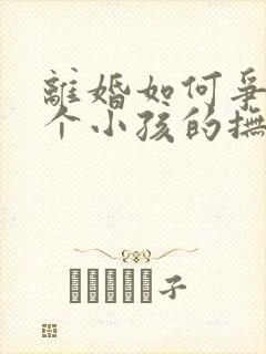 离婚如何争取两个小孩的抚养权