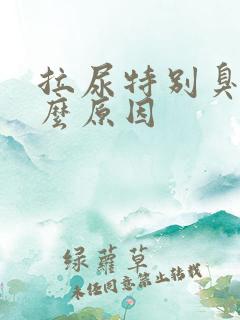 拉尿特别臭是什么原因