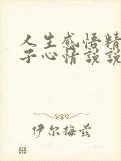 人生感悟精辟句子心情说说