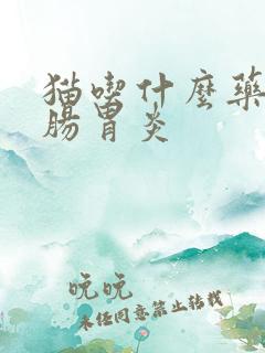 猫吃什么药治疗肠胃炎