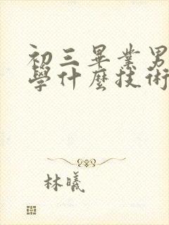 初三毕业男孩子学什么技术好