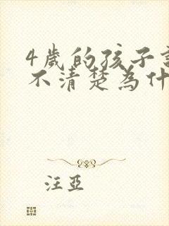 4岁的孩子说话不清楚为什么