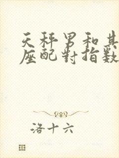 天秤男和其他星座配对指数