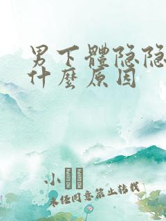 男下体隐隐痛是什么原因