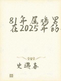 81年属鸡男人在2025年的全年运势