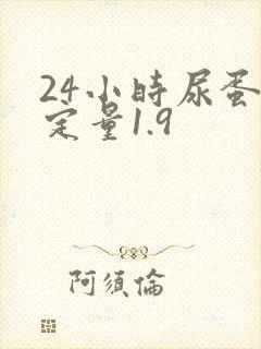 24小时尿蛋白定量1.9