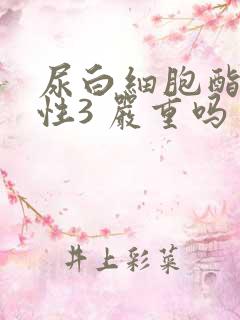 尿白细胞酯酶阳性3 严重吗