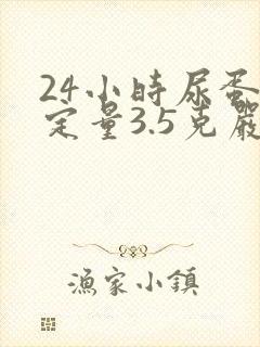 24小时尿蛋白定量3.5克严重吗