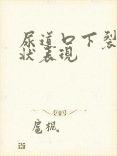 尿道口下裂的症状表现