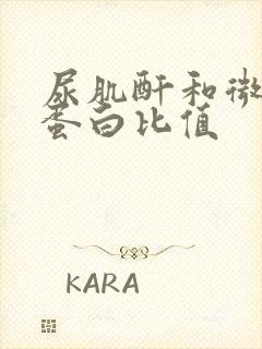 尿肌酐和微量白蛋白比值