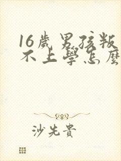 16岁男孩叛逆不上学怎么办