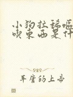 小狗拉稀呕吐不吃东西是什么原因