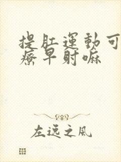 提肛运动可以治疗早射嘛