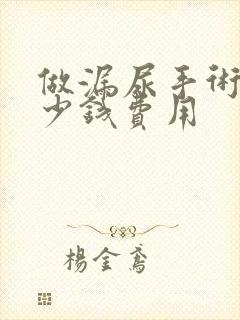 做漏尿手术要多少钱费用