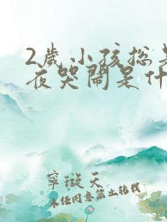 2岁小孩总是半夜哭闹是什么原因