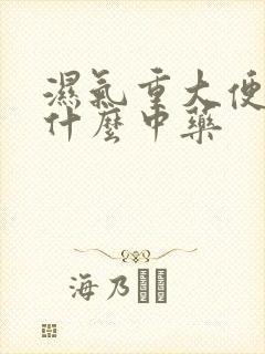 湿气重大便粘吃什么中药