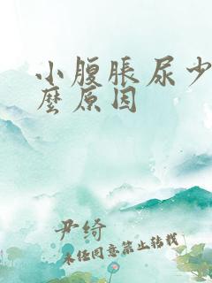 小腹胀尿少是什么原因