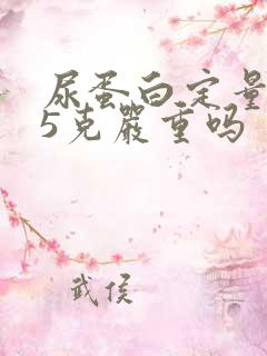 尿蛋白定量2.5克严重吗