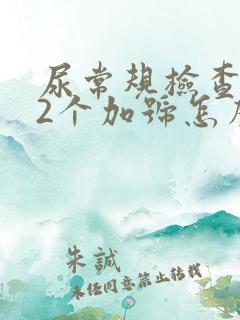 尿常规检查隐血2个加号怎么回事