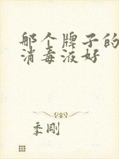 那个牌子的84消毒液好