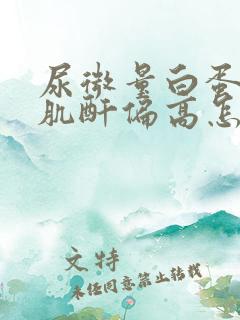 尿微量白蛋白尿肌酐偏高怎么办