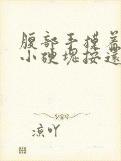 腹部手摸着有个小硬块按还有点疼